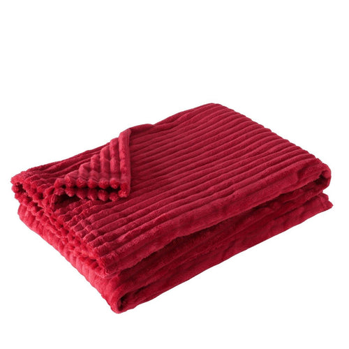 Boltze home living blanket hygge pink polyester 180x130cm-0