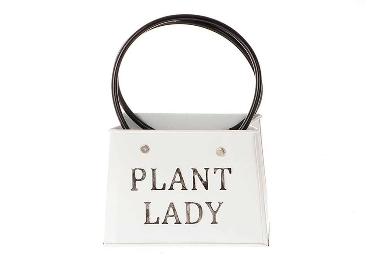 Hbx natural living hbx living planter plant lady metal 13x14.5x11.5cm white