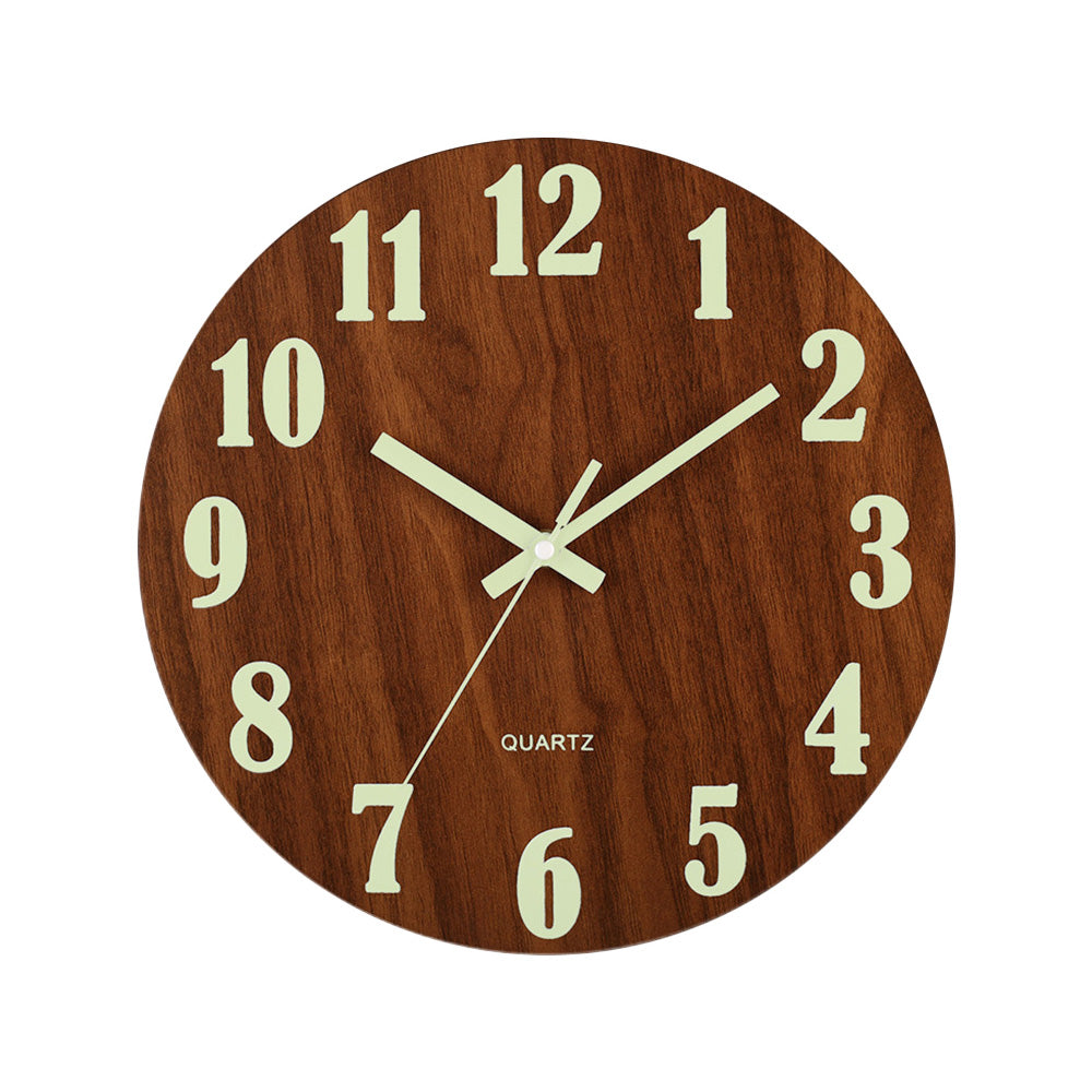 12'' Luminous Wall Clock Suitable for Home Bedroom Living Room